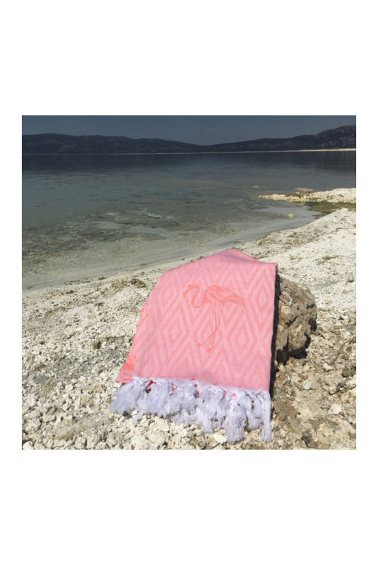 Fouta (Serviette de plage) - Saumon
