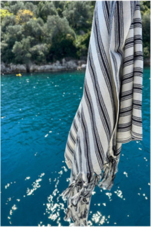 Fouta (Serviette de plage) - Noir