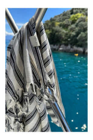 Fouta (Serviette de plage) - Noir