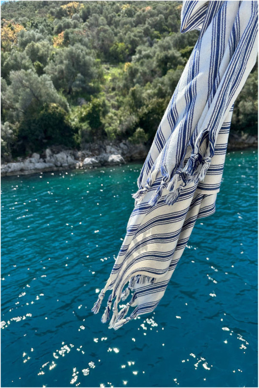 Fouta (Serviette de plage) - Bleu marine