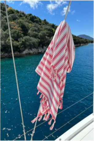 Fouta (Serviette de plage) - Rouge