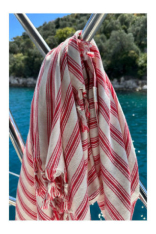 Fouta (Serviette de plage) - Rouge