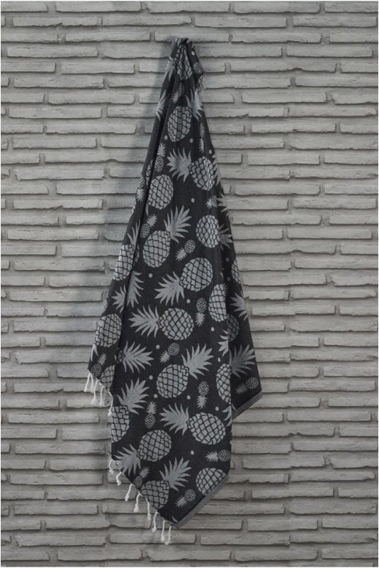 Fouta (Serviette de plage) - Gris anthracite