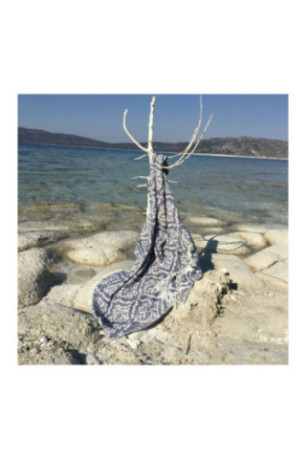 Fouta (Serviette de plage) - Bleu foncé