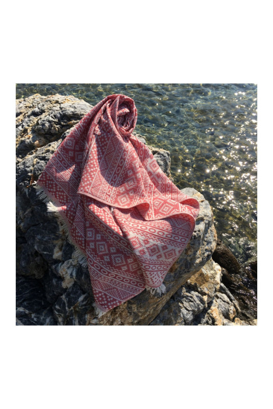 Fouta (Serviette de plage) - Rouge