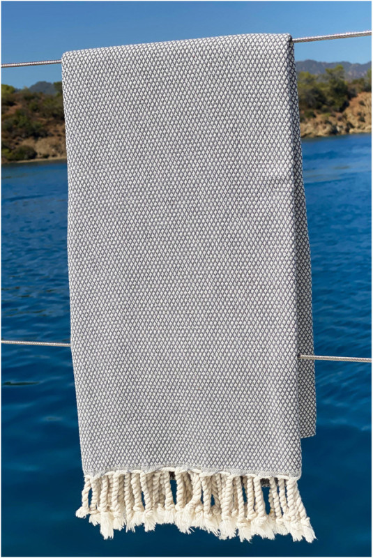 Fouta (Serviette de plage) - Gris