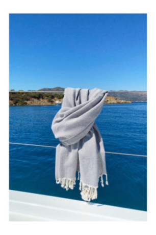 Fouta (Serviette de plage) - Gris