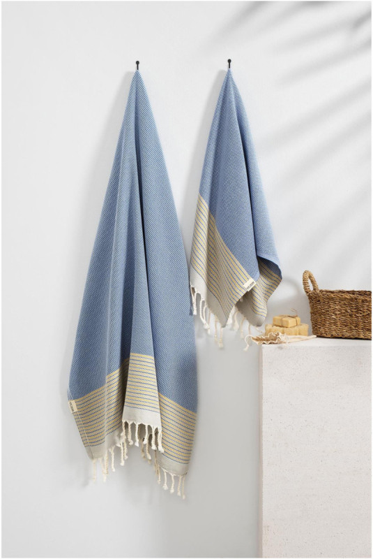 Ensemble Fouta (2 pièces) - Bleu