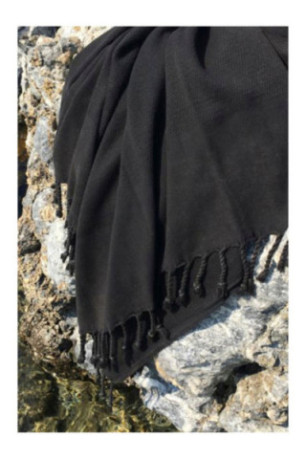 Fouta (Serviette de plage) - Noir