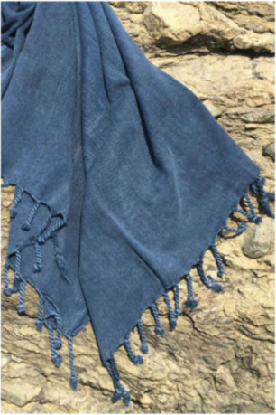 Fouta (Serviette de plage) - Bleu foncé