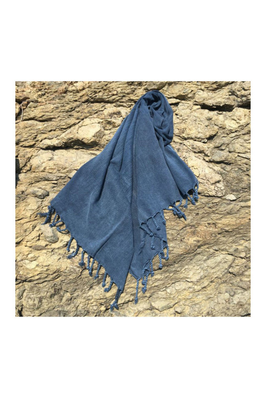 Fouta (Serviette de plage) - Bleu foncé