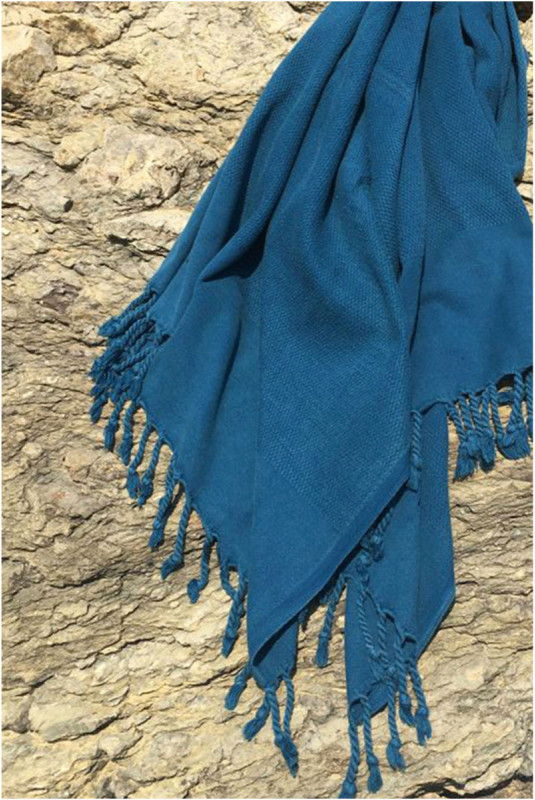Fouta (Serviette de plage) - Bleu pétrole
