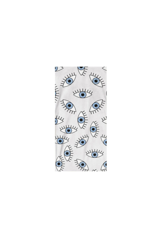 Serviette de plage - Blanc Bleu