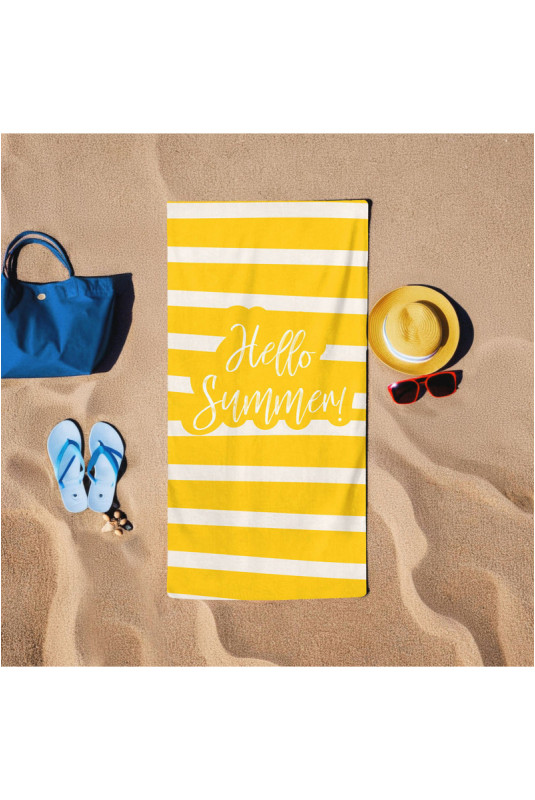 Serviette de plage - Jaune