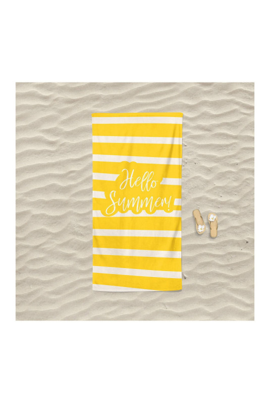 Serviette de plage - Jaune