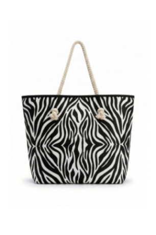 Sac de plage - Noir et blanc