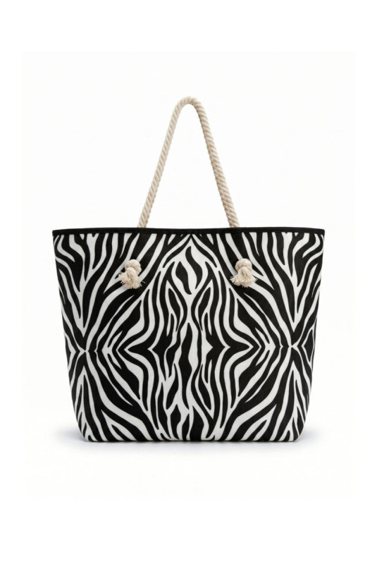 Sac de plage - Noir et blanc