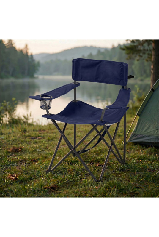 Chaise de camping - Bleu marine