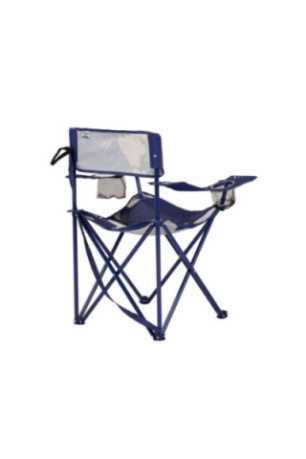 Chaise de camping - Bleu marine et blanc