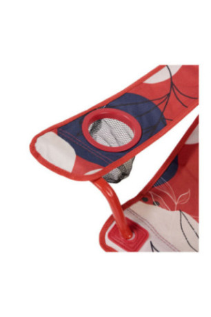 Chaise de camping - Rouge Noir Blanc