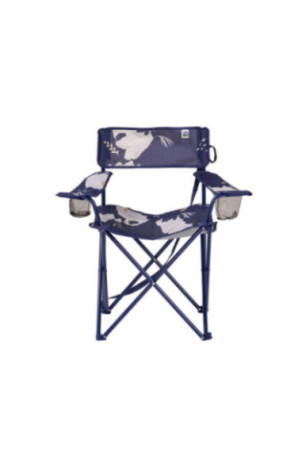 Ensemble de chaises de camping (2 pièces) - Bleu marine et blanc