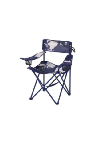 Ensemble de chaises de camping (2 pièces) - Bleu marine et blanc