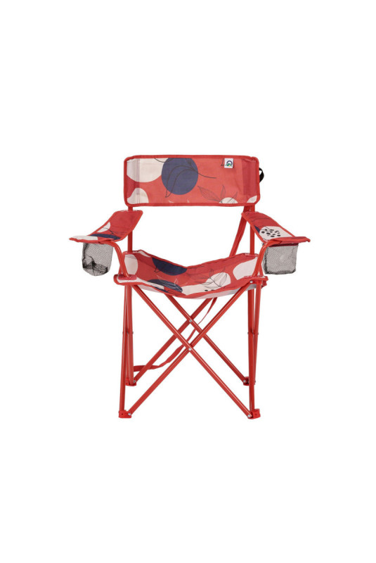 Ensemble de chaises de camping (2 pièces) - Rouge Noir Blanc