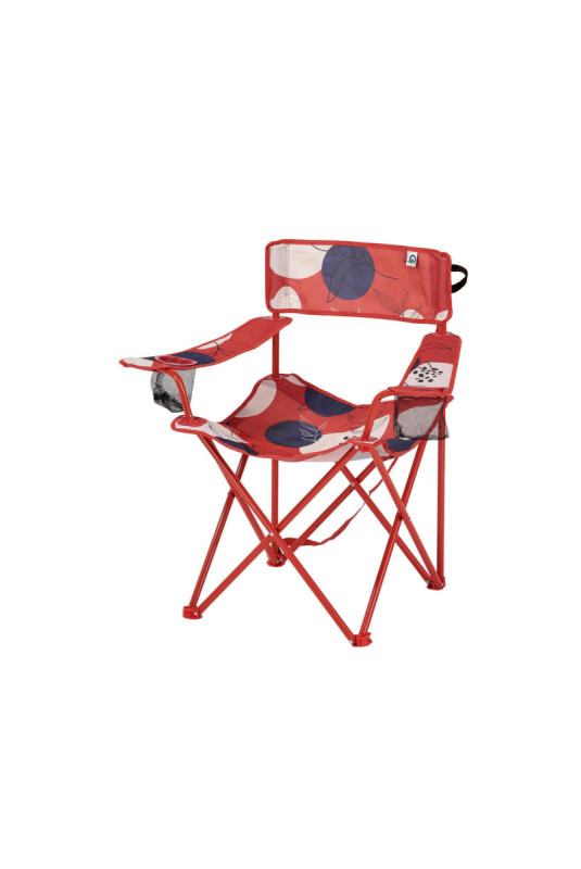 Ensemble de chaises de camping (2 pièces) - Rouge Noir Blanc
