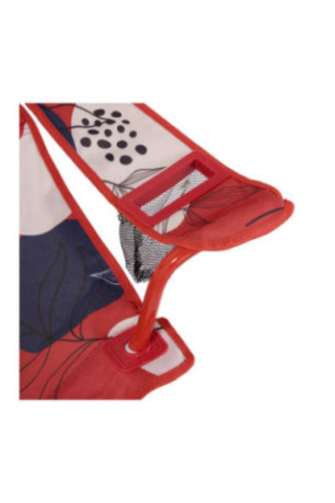 Ensemble de chaises de camping (2 pièces) - Rouge Noir Blanc