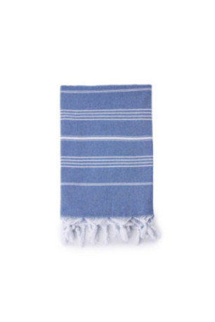 Fouta (Serviette de plage) - Bleu Blanc