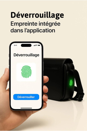 Sacoche biométric géolocalisable IMAN PARIS