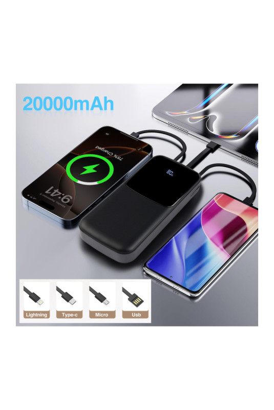 Super Power Bank 20.000Mah 22.5W - Noir