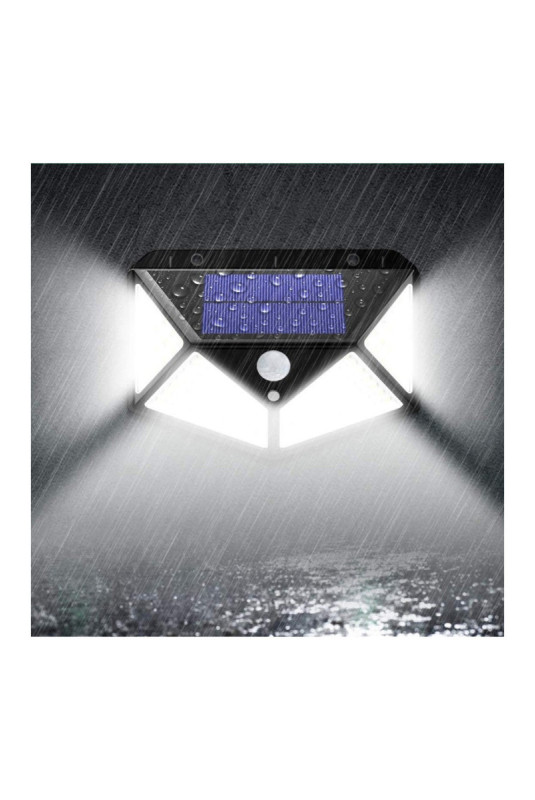 Lampe Solaire Extérieur 100 LED avec Détecteur de Mouvement