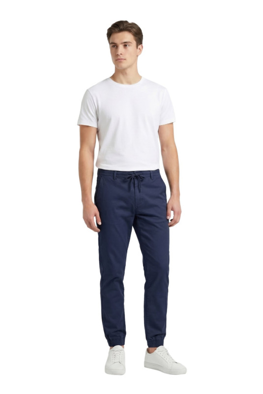 Pantalon chino stretch Leo gutti