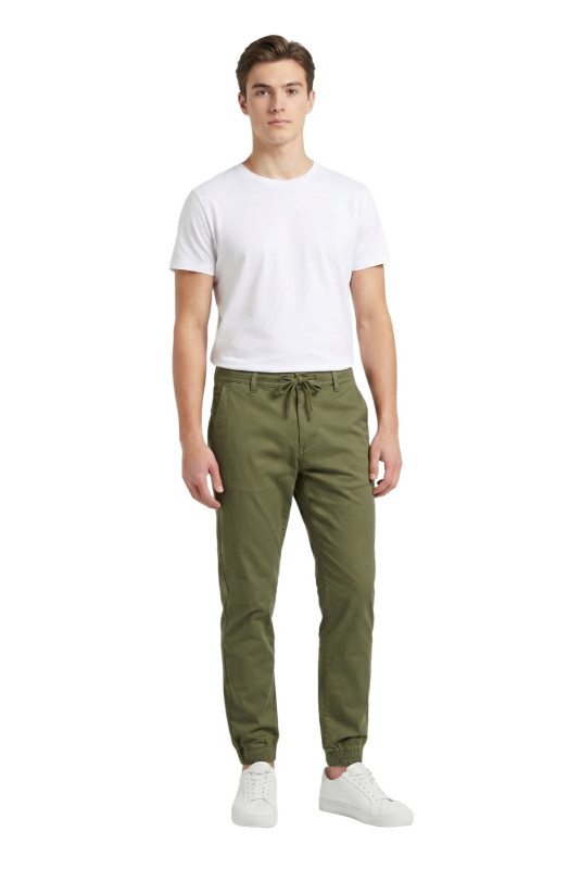 Pantalon chino stretch Leo gutti