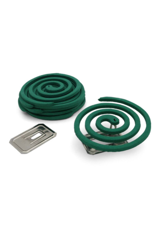 Pack 10 Spirales Anti-Moustiques Citronnelle + 2 Socles