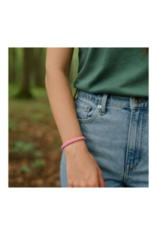 Bracelet anti-moustique citronnelle naturel coloris aléatoire taille unique