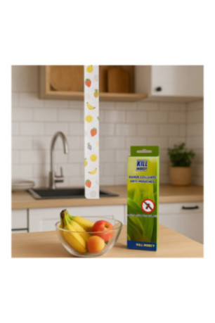 Set de 4 Pièges à Mouches Adhésifs - Motif Fruits