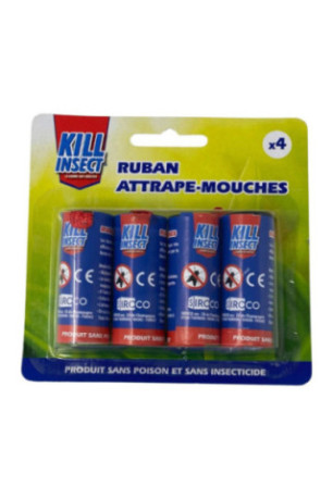 Pack de 4 Rubans Attrape-Mouches - Sans Insecticide
