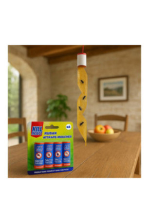 Pack de 4 Rubans Attrape-Mouches - Sans Insecticide