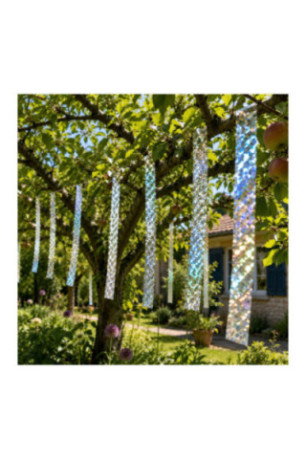 Ruban anti-oiseaux holographique Argent holographique 2.4 cm x 50 m