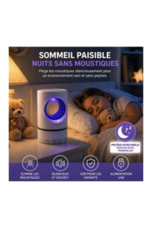 Lampe anti-moustiques LED Vortex 17 cm