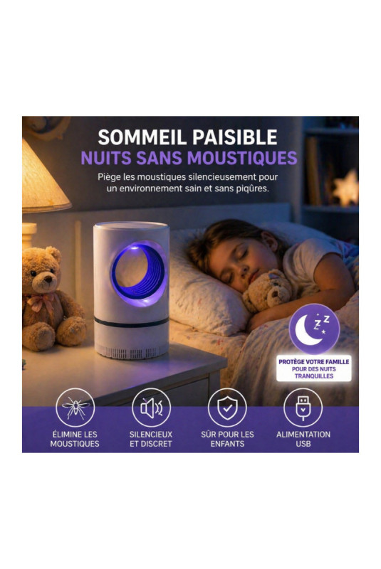 Lampe anti-moustiques LED Vortex 17 cm