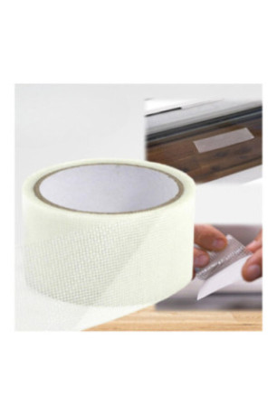 Ruban de réparation adhésif pour moustiquaire Mosquitape Blanc 4,5 m x 5 cm