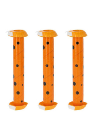 Pack 3 pièges collants à insectes orange et noir 26 x 6,5 cm