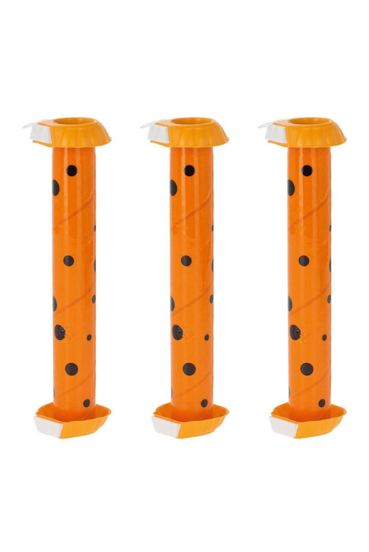 Pack 3 pièges collants à insectes orange et noir 26 x 6,5 cm