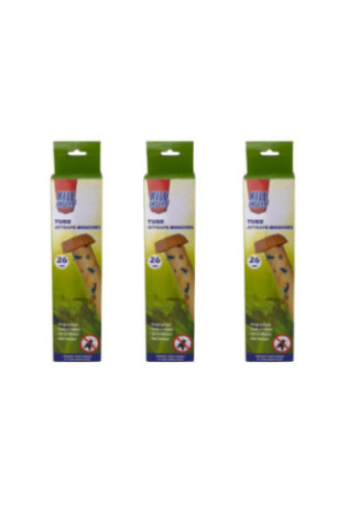Pack 3 pièges collants à insectes orange et noir 26 x 6,5 cm