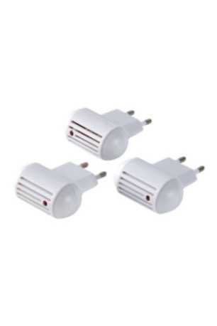Lot de 3 prises répulsif moustique à ultrasons avec LED 5 x 2,5 x 7 cm