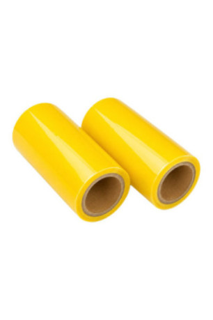 Pack de 2 rubans adhésifs anti-insectes double face jaunes 10 x 220 cm