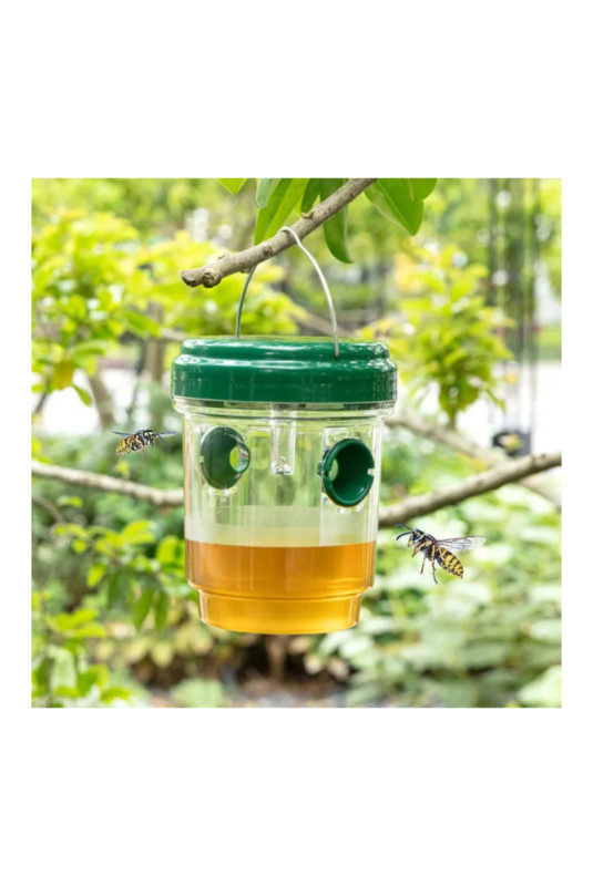 Lot de 2 pièges solaires anti-moustiques et guêpes 12 x 9 cm